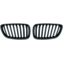  BMW 2-Series F22/23 13-17 Single Rib Matt Black Sports Grill / Kidneys Performance-Look DIEDERICHS