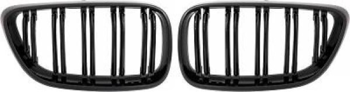  BMW 2-Series F22/23 13-17 Double Ribbed Gloss Black Sports Grill / Kidneys Performance-Look DIEDERICHS in the group Select car model / BMW / 1-series 2-series (F20-F23) 2011-2019 / Styling / Grilles at DDESIGN Scandinavia AB (1235341)