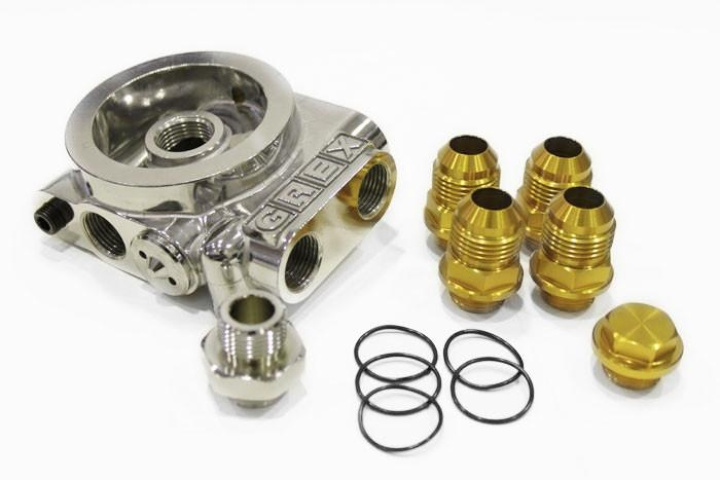 Remote Oil Filter Oil Block Type-I O/C 3/4x16UNF GReddy in the group Tuning / Cooling / Oil system / Oil sandwich & Filter relocation at DDESIGN Scandinavia AB (12401114)