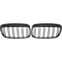  BMW 2-Series F45/46 14-17 Double-ribbed Glossy Black Sports Grill / Kidneys Performance-Look DIEDERICHS