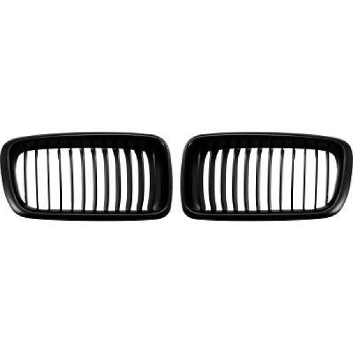  BMW 7-Series E38 95-02 Single Rib Matte Black Sports Grill / Kidneys DIEDERICHS in the group Select car model / BMW / 7-series (E38) 94-01 / Styling at DDESIGN Scandinavia AB (1242240)