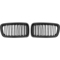  BMW 7-Series E38 94-02 Single Rib Gloss Black Sport Grille / Kidneys Sport-Look DIEDERICHS
