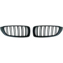 BMW 4-Series F32/33/36 13-21 Single Rib Matt Black Sports Grill / Kidneys Sport-Look DIEDERICHS