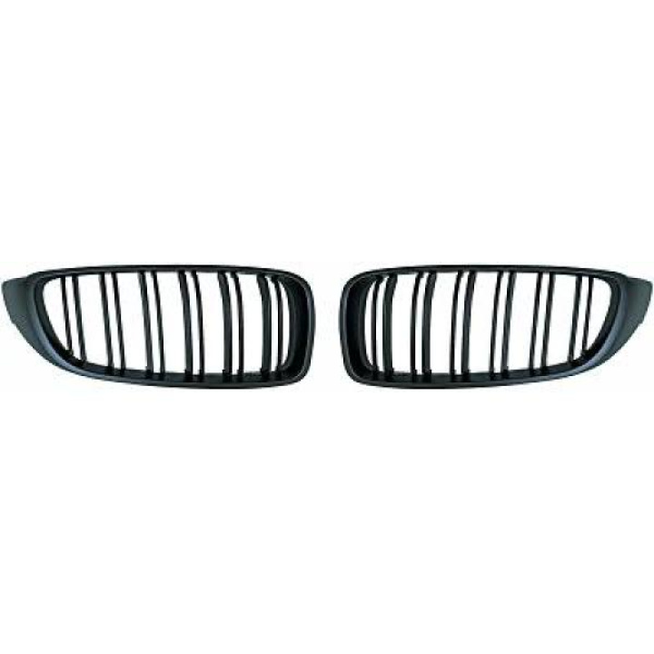 BMW 4-Series F32/33/36 13-21 Single Rib Matt Black Sports Grill / Kidneys Sport-Look DIEDERICHS in the group Select car model / BMW / 3-series-4-series (F30-F36) 11-19 / Styling at DDESIGN Scandinavia AB (1245340)