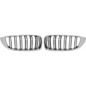  BMW 4-Series F32/33/36 13-21 Double Ribbed Chrome/Black Sports Grill / Kidney Sport-Look DIEDERICHS