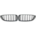  BMW 4-Series F32/33/36 13-21 Double Ribbed Carbon Fiber Look Sports Grill / Kidneys Sport-Look DIEDERICHS
