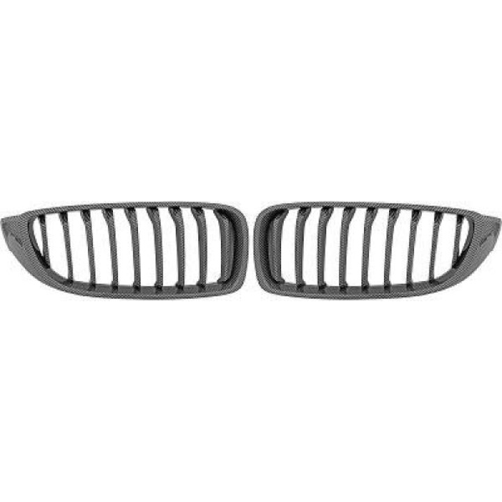  BMW 4-Series F32/33/36 13-21 Single Rib Carbon Fiber Look Sports Grill / Kidneys Performance Look DIEDERICHS in the group Select car model / BMW / 3-series-4-series (F30-F36) 11-19 / Styling / Grilles at DDESIGN Scandinavia AB (1245442)