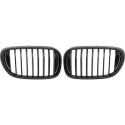  BMW 7-Series G11 15-19 Single Rib Matt Black Sports Grill / Kidneys Performance-Look DIEDERICHS