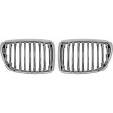 BMW X1 E84 09-15 Single Rib Chrome Sports Grill / Kidneys DIEDERICHS