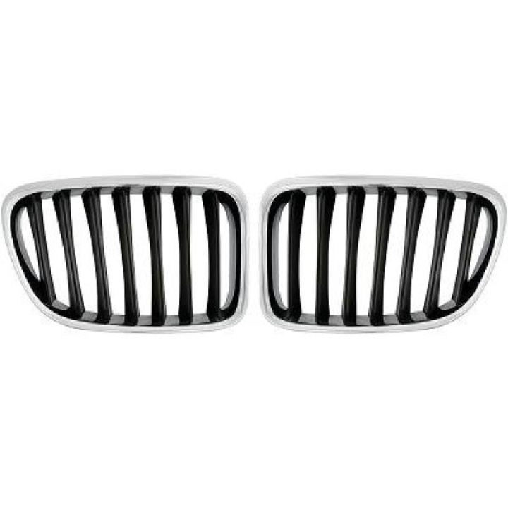  BMW X1 E84 09-15 Single Rib Chrome/Black Sports Grill / Kidneys DIEDERICHS in the group Select car model / BMW / X1 (E84) 09-15 / Styling / Grilles at DDESIGN Scandinavia AB (1265440)