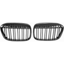  BMW X1 F48 15-19 Double-ribbed Glossy Black Sport Grille / Kidneys Sport-Look DIEDERICHS