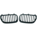  BMW X3 E83 07-11 Single Rib Matte Black Sports Grille / Kidneys DIEDERICHS