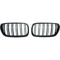  BMW X3 E83 06-11 Double-ribbed Glossy Black Sports Grill / Kidneys Performance-Look DIEDERICHS