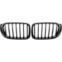 BMW X3 F25 14-18 Single Rib Matt Black Sports Grill / Kidneys Performance-Look DIEDERICHS