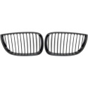  BMW 1-Series E87 04-07 Single Rib Matte Black Sports Grill / Kidneys DIEDERICHS