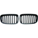  BMW 1-Series F20/F21 11-15 Single Rib Matte Black Sports Grill / Kidneys DIEDERICHS