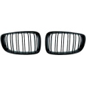  BMW 1-Series F20 11-15 Double-ribbed Glossy Black Sports Grill / Kidneys Performance-Look DIEDERICHS