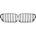 BMW 1-Series F20 15-19 Double Ribbed Chrome Sports Grill / Kidneys Performance-Look DIEDERICHS