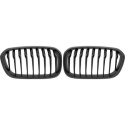  BMW 1-Series F20 15-19 Single Rib Matt Black Sports Grill / Kidneys Performance-Look DIEDERICHS
