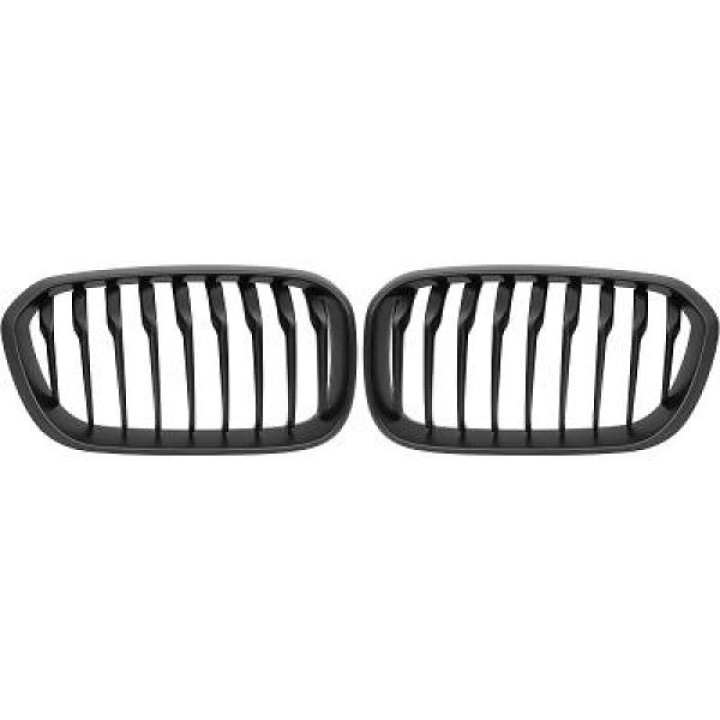  BMW 1-Series F20 15-19 Single Rib Matt Black Sports Grill / Kidneys Performance-Look DIEDERICHS in the group Select car model / BMW / 1-series 2-series (F20-F23) 2011-2019 / Styling / Grilles at DDESIGN Scandinavia AB (1281940)