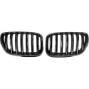  BMW X5 E53 03-07 Single Rib Gloss Black Sports Grill / Kidneys Performance-Look DIEDERICHS