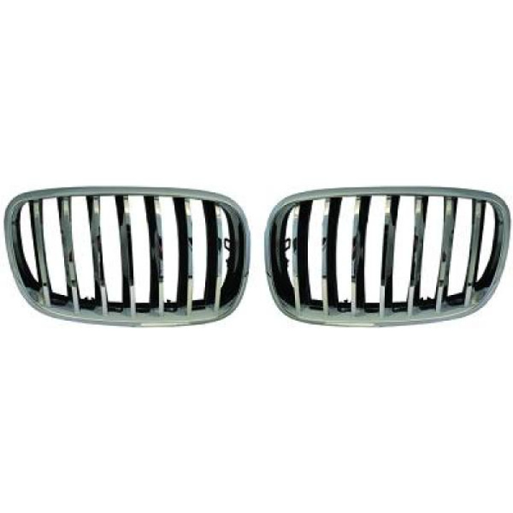  BMW X5/X6 E70 07-13 Single Rib Chrome/Black Sports Grill / Kidneys DIEDERICHS in the group Select car model / BMW / X6 (E71) 08-14 / Styling at DDESIGN Scandinavia AB (1291240)