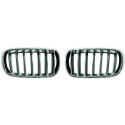  BMW X5/X6 F15/F16 13-19 Single Ribbed Chrome Sports Grill DIEDERICHS