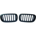  BMW X5/X6 F15/F16 13-19 Single Rib Matte Black Sports Grill / Kidneys DIEDERICHS
