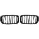  BMW X5/X6 F15/F16 13-19 Double Rib Gloss Black Sports Grill / Kidneys DIEDERICHS