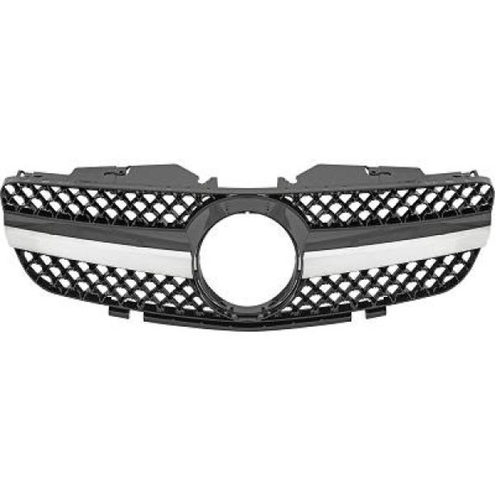 MERCEDES SL-Class R230 01-08 Chrome/Black Sports grill DIEDERICHS in the group Select car model / Mercedes Benz / SL-Class 01-12 (R230) / Styling at DDESIGN Scandinavia AB (1600440)