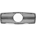 MERCEDES E-Class W210 96-99 Black/Chrome Sports grill AMG Sport-Look DIEDERICHS