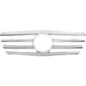 MERCEDES E-Class W210 00-02 Ribbed Silver/Chrome Sport Grille AMG Sport-Look DIEDERICHS