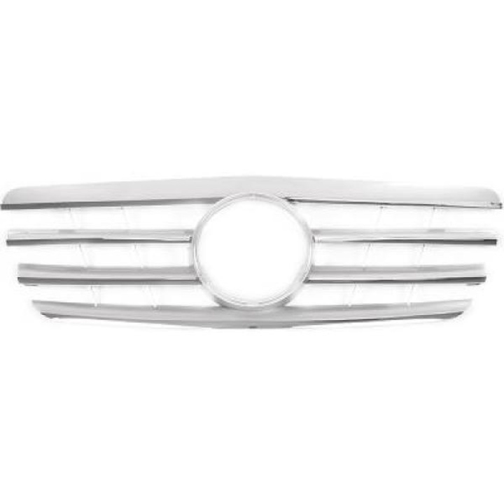 MERCEDES E-Class W210 00-02 Ribbed Silver/Chrome Sport Grille AMG Sport-Look DIEDERICHS in the group Select car model / Mercedes Benz at DDESIGN Scandinavia AB (1614441)