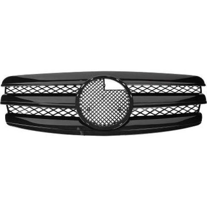 MERCEDES E-Class W211 02-06 Ribbed Black Sports Grille CL-Look DIEDERICHS in the group Select car model / Mercedes Benz / E-Class 02-09 (W211) / Styling at DDESIGN Scandinavia AB (1615242)