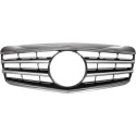 MERCEDES E-Class W211 06-09 Ribbed Black/Chrome Sports grill CL-Look DIEDERICHS