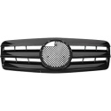 MERCEDES CLK-Class W208 97-02 Ribbed Black Sports Grille AMG Sport-Look DIEDERICHS