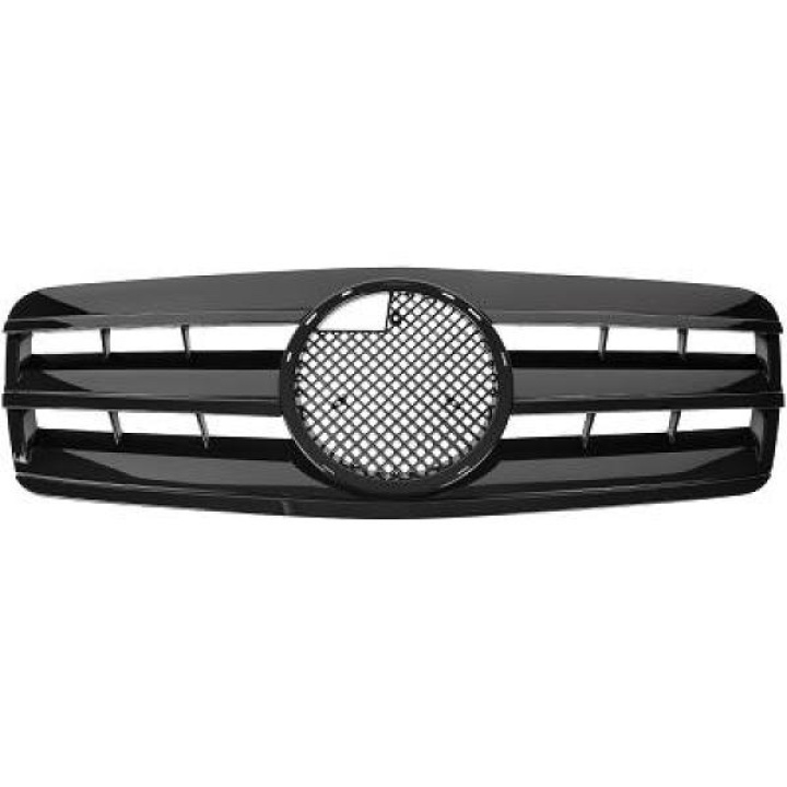 MERCEDES CLK-Class W208 97-02 Ribbed Black Sports Grille AMG Sport-Look DIEDERICHS in the group Select car model / Mercedes Benz / CLK-Class 97-03 (W208) / Styling at DDESIGN Scandinavia AB (1625241)
