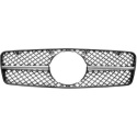 MERCEDES CLK-Class W208 97-02 Black/Chrome Sports grill AMG Sport-Look DIEDERICHS