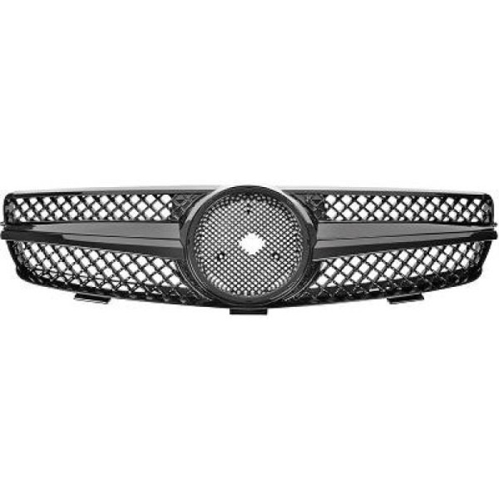 MERCEDES CLK-Class W209 02-09 Black Sports grill SL-Look DIEDERICHS in the group Select car model / Mercedes Benz / CLK-Class 02-10 (W209) / Styling at DDESIGN Scandinavia AB (1626341)