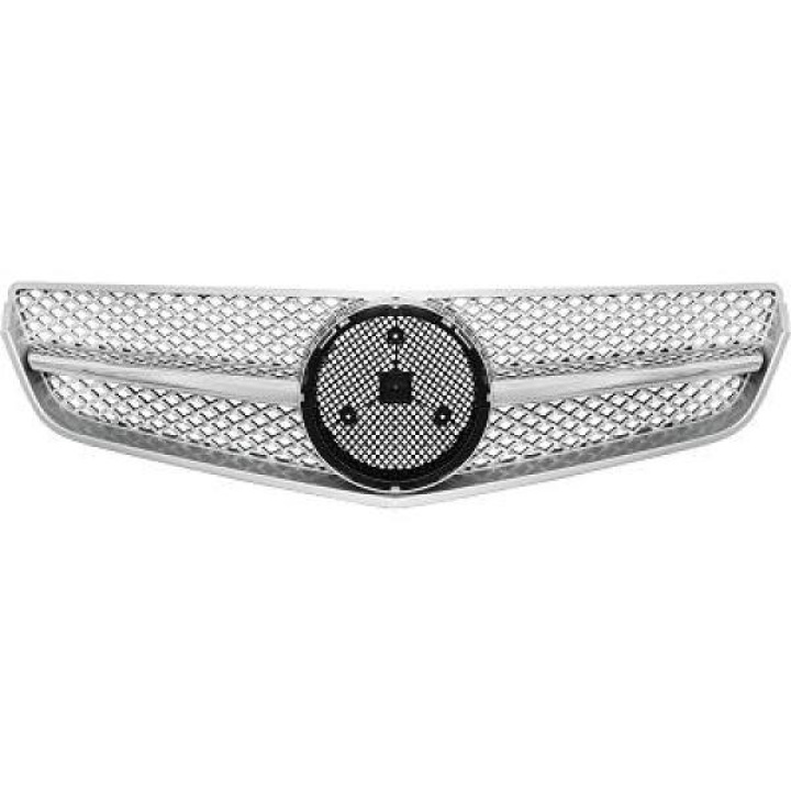  MERCEDES E-Class C207 09-13 Silver/Chrome Sports grill SL-Look DIEDERICHS in the group Select car model / Mercedes Benz / E-Class 09-16 (W212) / Styling / Grilles at DDESIGN Scandinavia AB (1627544)