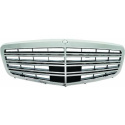 MERCEDES S-Class W221 05-13 Ribbed Black/Chrome Sport Grille (without radar) (with AMG Sport) DIEDERICHS