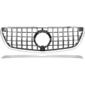MERCEDES V-Class W447 14-19 Black/Chrome Panamericana Sport Grille AMG/GT-Look (with ADAS) (Vito only) DIEDERICHS