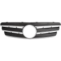 MERCEDES C-Class W203 00-07 Thick Ribbed Black/Chrome Sports Grille CL-AMG Sport-Look (not coupe) DIEDERICHS