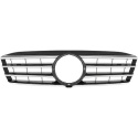 MERCEDES C-Class W203 00-07 Ribbed Chrome/Black Sports grill CL-AMG Sport-Look (not coupé) DIEDERICHS
