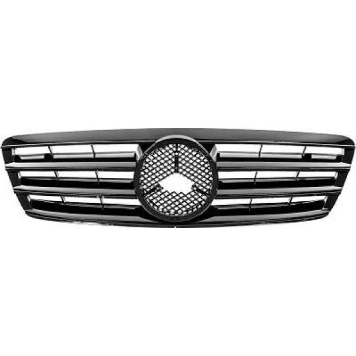 MERCEDES C-Class W203 00-07 Ribbed Black Sports Grille AMG Sport-Look DIEDERICHS in the group Select car model / Mercedes Benz / C-Class 00-08 (W203) / Styling at DDESIGN Scandinavia AB (1671242)