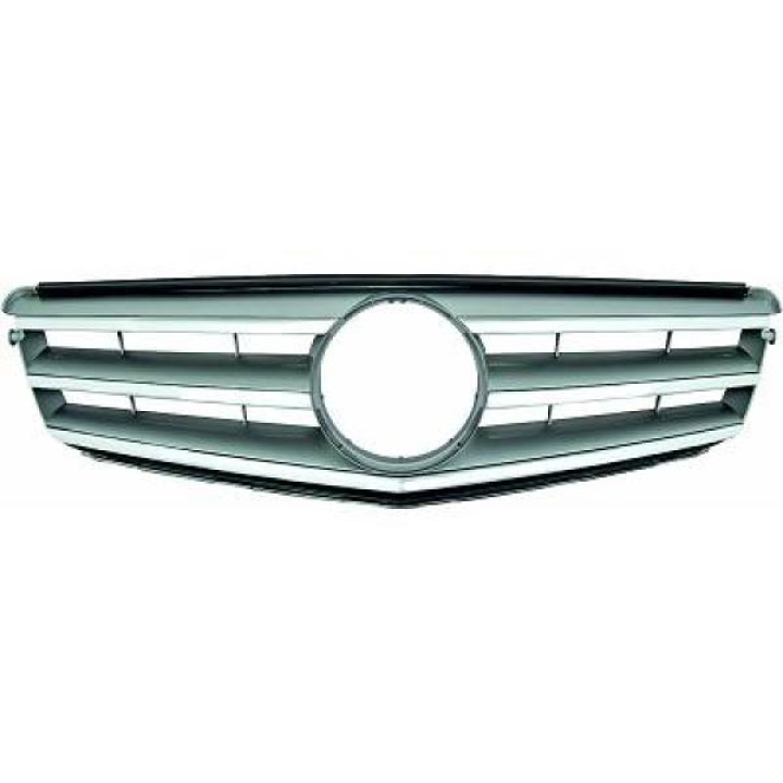  MERCEDES C-Class W204 07-11 Chrome/Silver Avantgarde Sports Grill Without Emblem DIEDERICHS in the group Select car model / Mercedes Benz / C-Class 07-15 (W204) / Styling at DDESIGN Scandinavia AB (1672044)