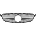 MERCEDES C-Class W205 14-18 Black/Chrome Sports grill AMG Sport-Look (with ADAS) DIEDERICHS