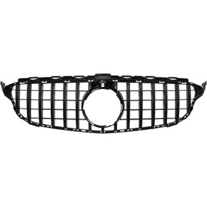  MERCEDES C-Class W205 14-18 Black Panamericana Sports Grill AMG/GT-Look (with ADAS) DIEDERICHS in the group Select car model / Mercedes Benz / C-Class 15-21 (W205) / Styling at DDESIGN Scandinavia AB (1673543)