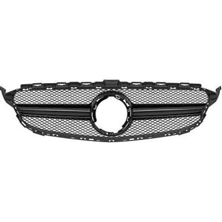 MERCEDES C-Class W205 18+ Black Sports grill AMG Sport-Look (without ADAS) DIEDERICHS in the group Select car model / Mercedes Benz / C-Class 15-21 (W205) / Styling at DDESIGN Scandinavia AB (1673942)