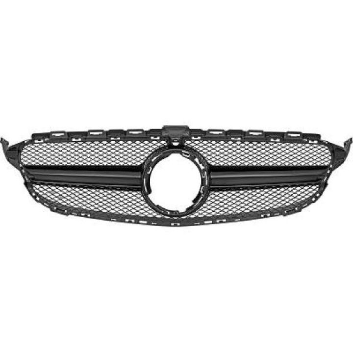 MERCEDES C-Class W205 18+ Black Sports Grill AMG Sport-Look (with ADAS) DIEDERICHS in the group Select car model / Mercedes Benz / C-Class 15-21 (W205) / Styling at DDESIGN Scandinavia AB (1673943)